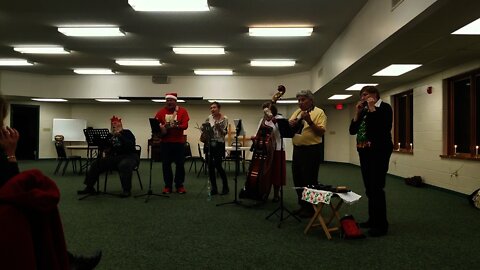 deck the halls. from lions club Christmas meeting
