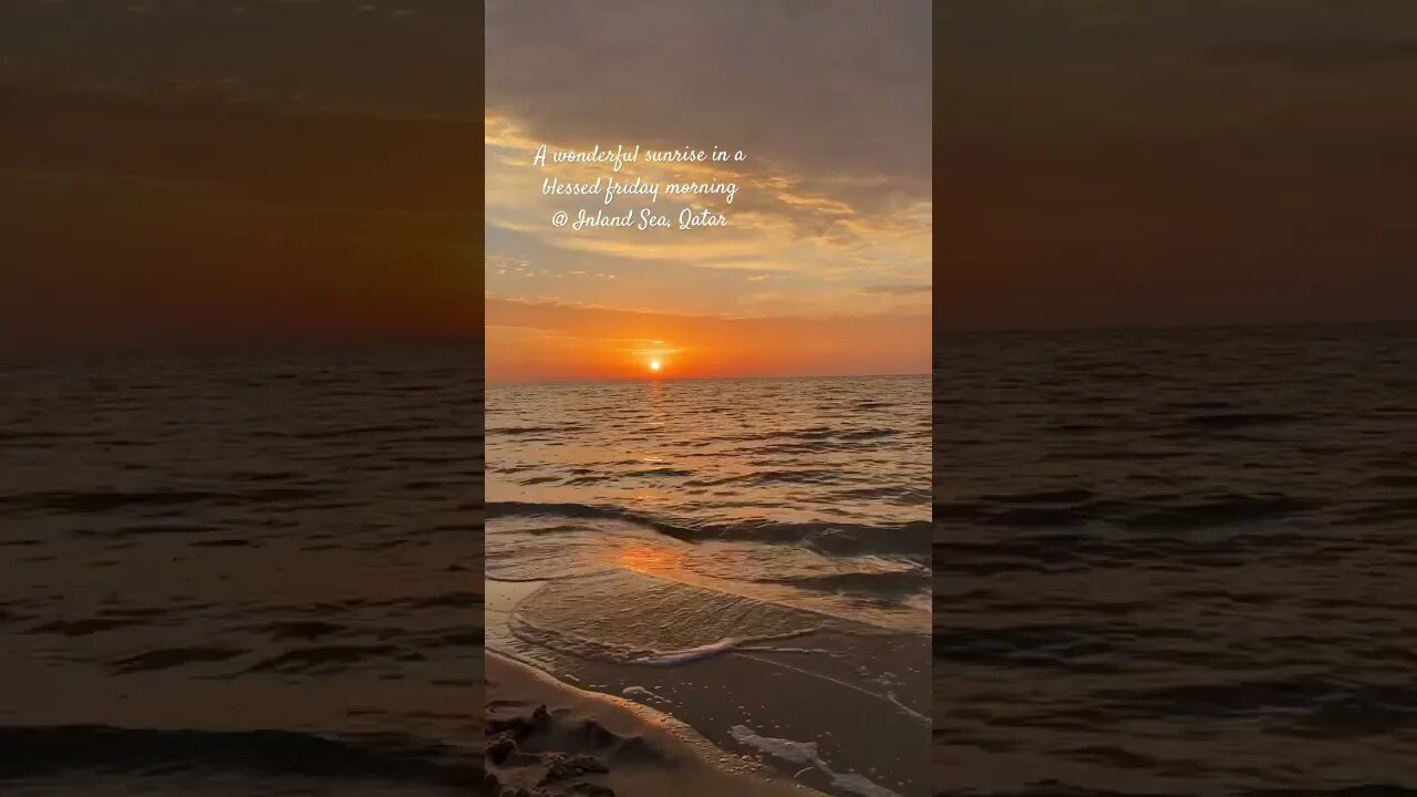#exploretheworld #inlandsea #sunrise #beautifulsunrise #qatar #qatar2023 #nature #adventure