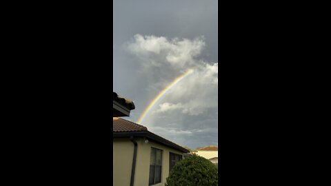 Partial Double Rainbow In Paradise #4K￼