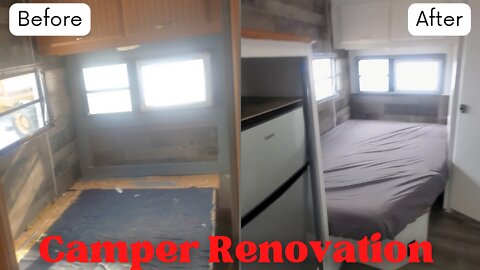 Renovating our 18ft Camper Part 4: Building a Closet, Removing a Wasp nest, and Rewiring the Trailer