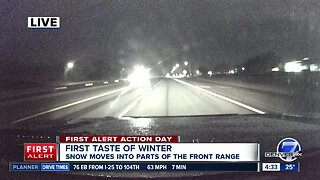 Road cam: Conditions on I-25 north of Denver