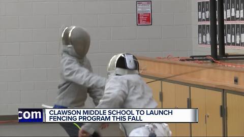 Clawson middle school to launch fencing program this fall