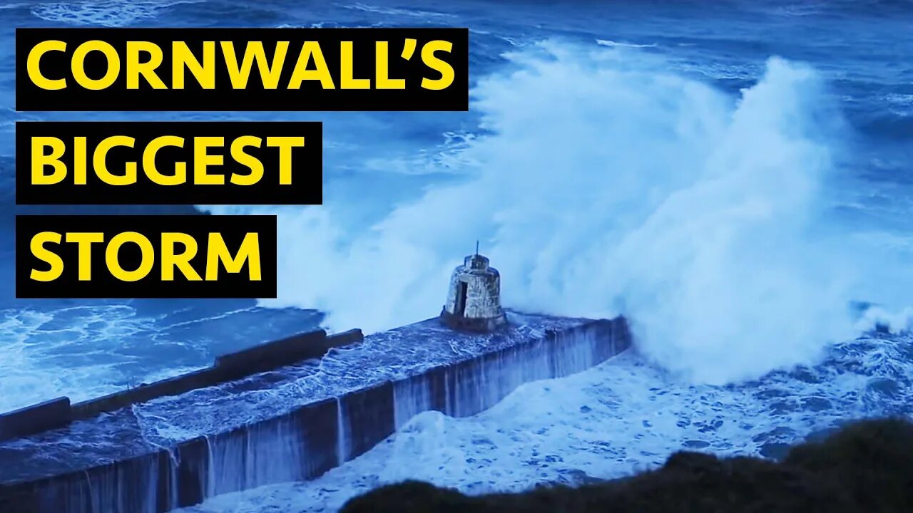 STORM EUNICE HITS CORNWALL CORNWALL'S BIGGEST STORM