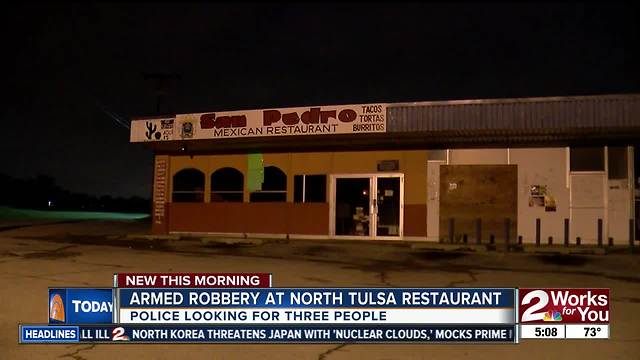 Tulsa Police search for three suspects from restaurant robbery