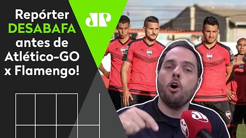 "Jogar com teste POSITIVO? É UMA VERGONHA!" Atlético-GO x Flamengo REVOLTA repórter!