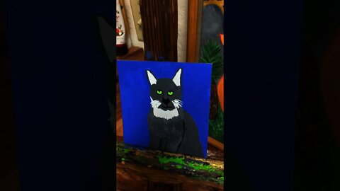 The Miniature Cat Painting Is Finished