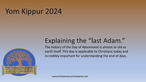 Yom Kippur 2024: Explaining the Last Adam