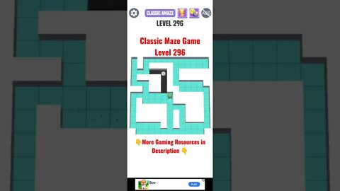Classic Maze Game Level 296. #shorts