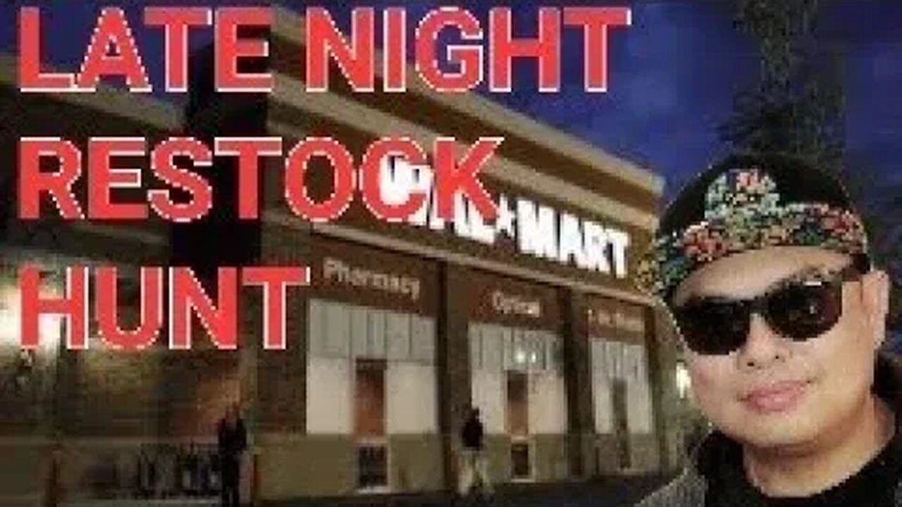 Late night Walmart restock hunting for Pokemon and sports cards!