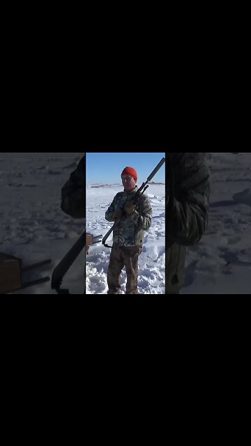 Steel prairie dog target on the ND tundra 🎯