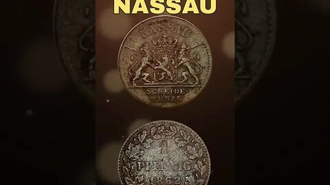 Duchy of Nassau 1 Pfennig 1862. #shorts #coinnotesz #viral