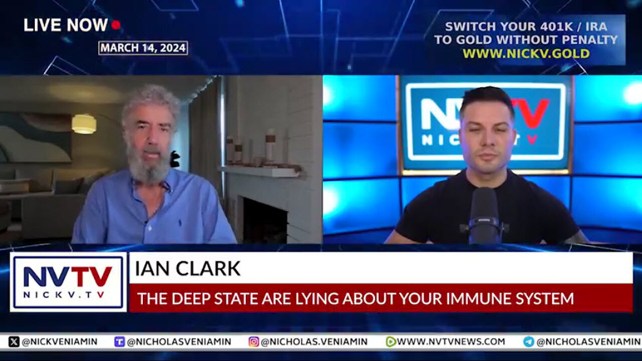 Ian Clark Discusses The Deep State Are Lying About Your Immune System with Nicholas Veniamin