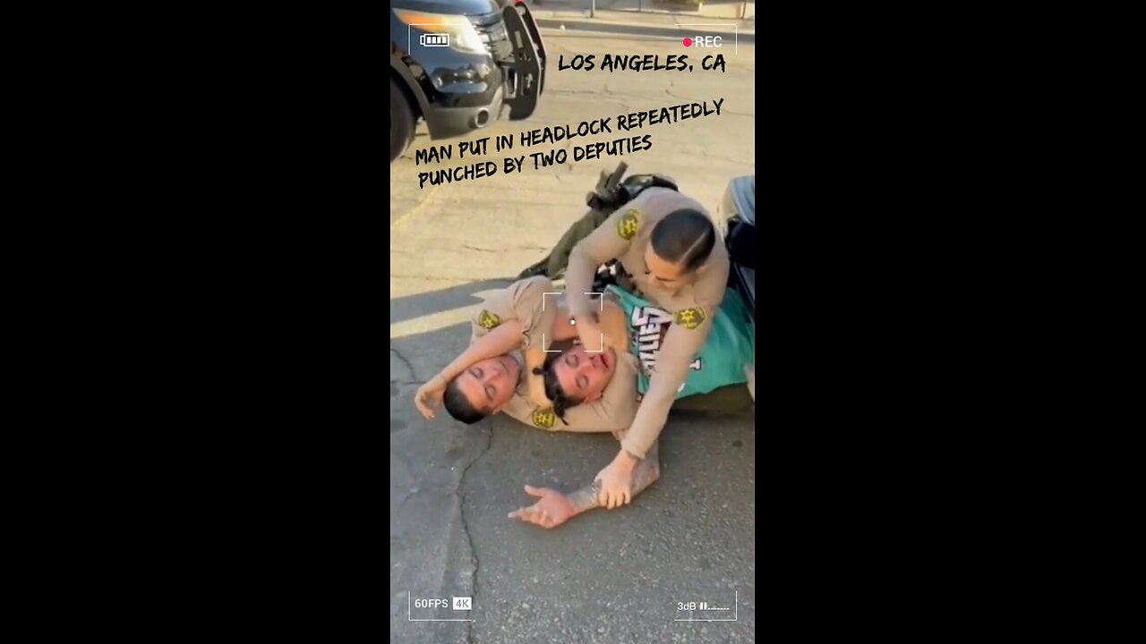 Man Put In a Headlock and Repeatedly Punched By L.A. County Deputies