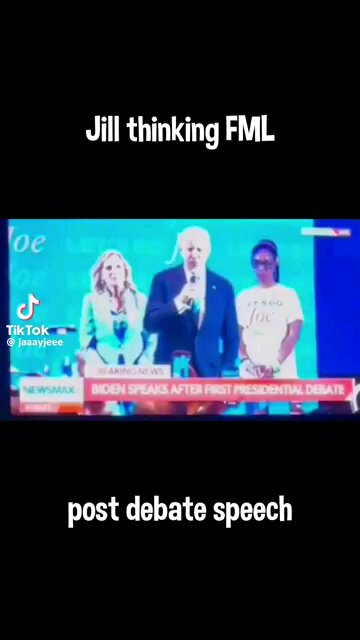 Jill Biden Thinking FML Shut Him Up