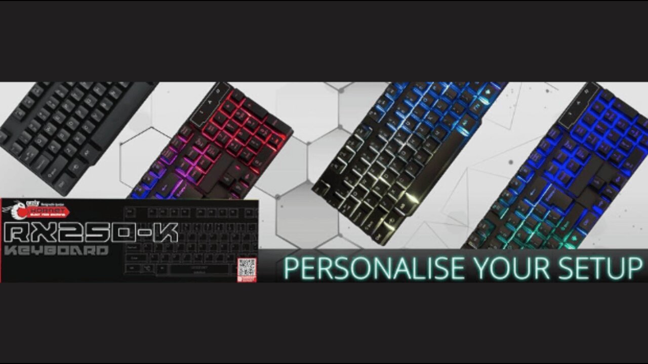 Orzly Gaming Keyboard RGB USB Wired Rainbow Keyboards