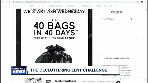 The decluttering Lent challenge