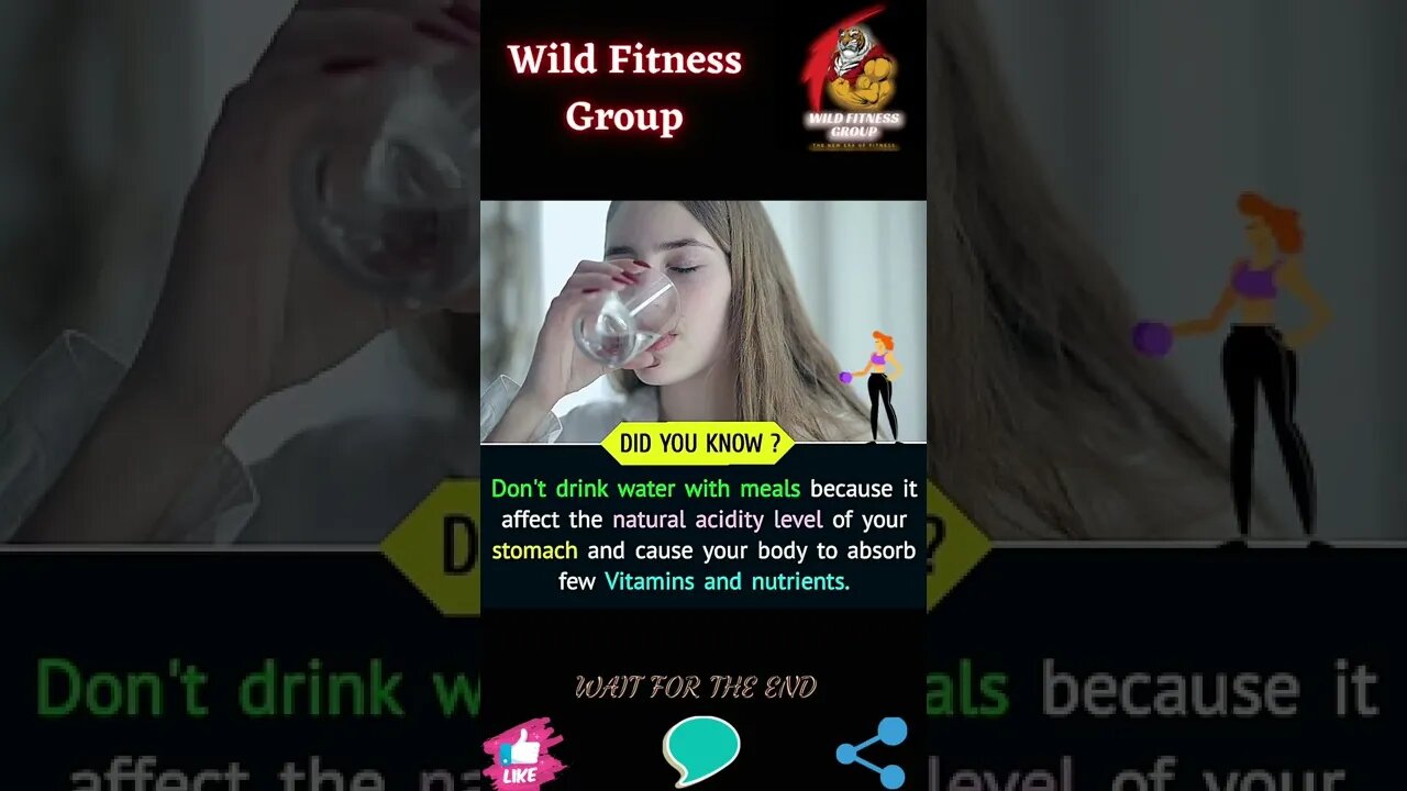 🔥Why you should not drink water with meals🔥#shorts🔥#wildfitnessgroup🔥21 October 2022🔥