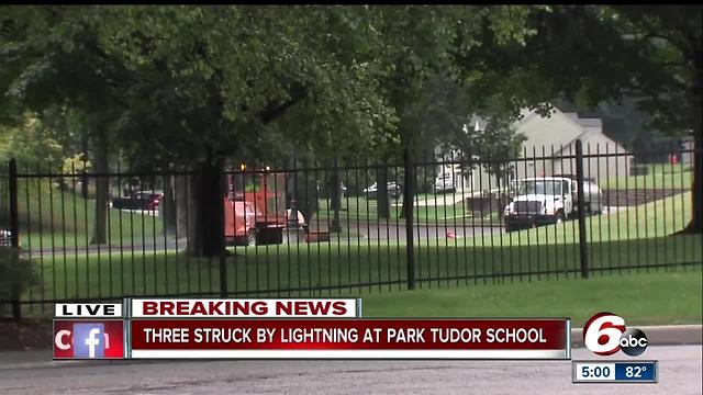 Three people struck by lightning on Indy’s north side