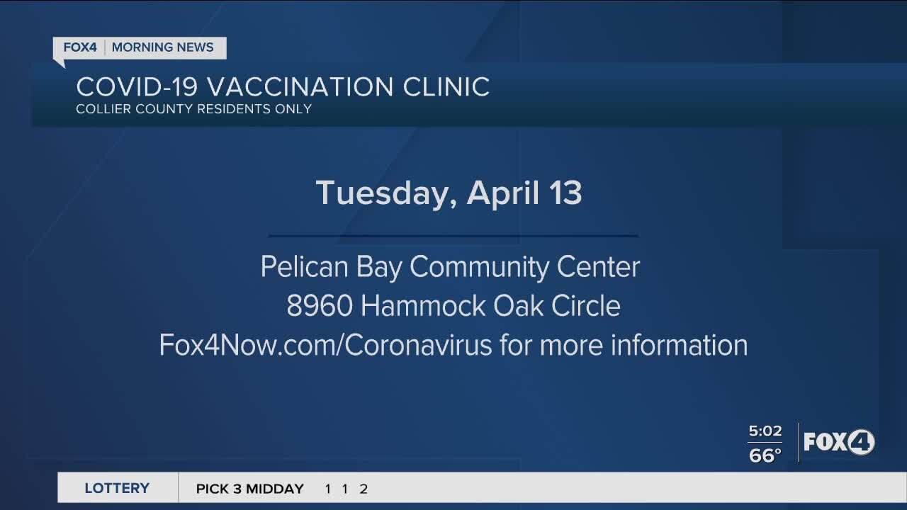 Vaccination clinic Pelican Bay Community Center