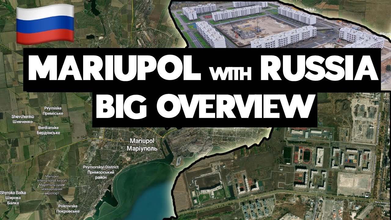 GRANDE PANORAMICA DEI LAVORI ESEGUITI DALLA RUSSIA A MARIUPOL DOCUMENTARIO 2024 La ricostruzione di Mariupol dei RUSSI e altri filmati fatti da NIck un residente della città RUSSA che fa vedere i lavori