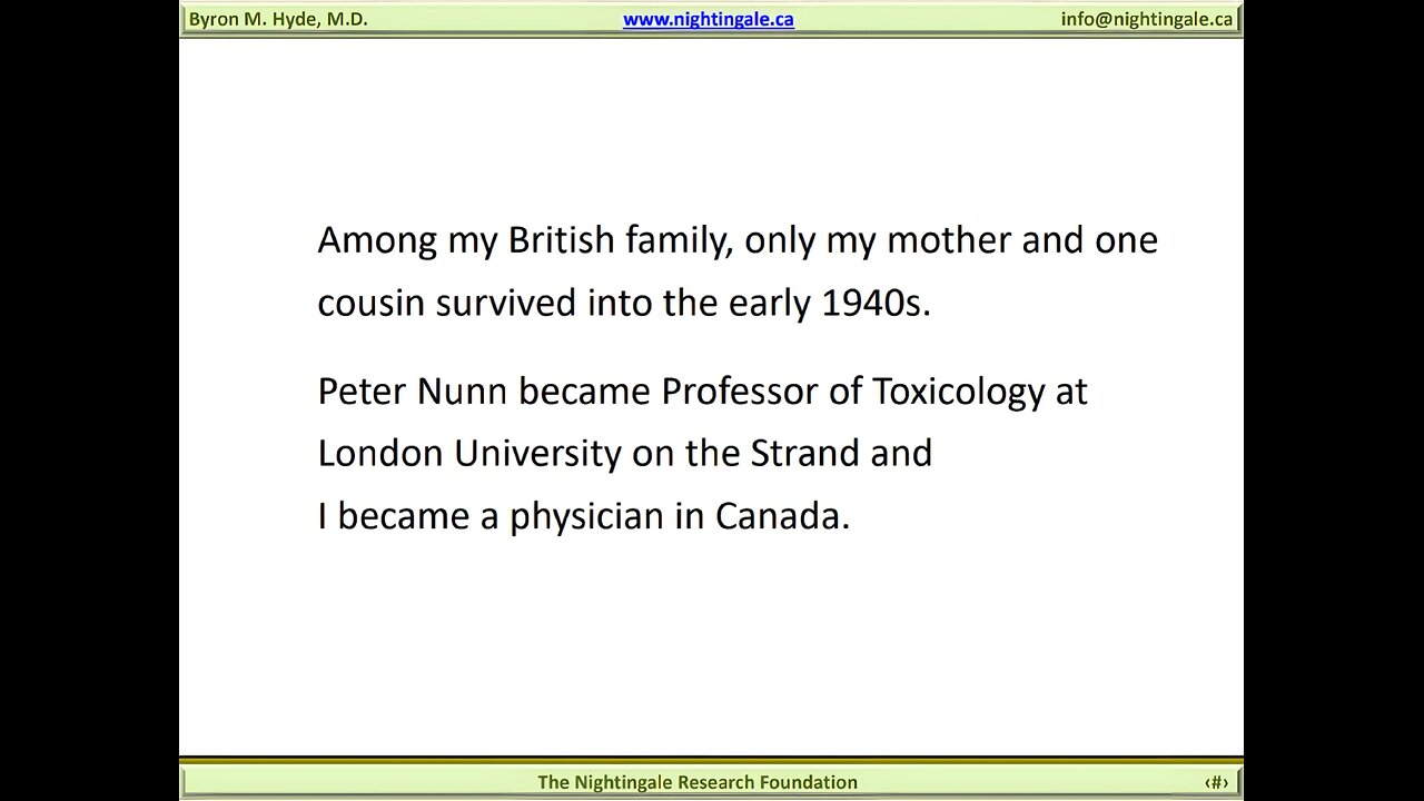 More history on me - Byron Hyde, MD