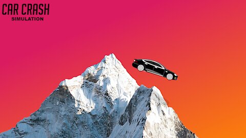 Survive The Mountain To Get To The Beach? (Mountain PHYSICS CRASH TEST #2)