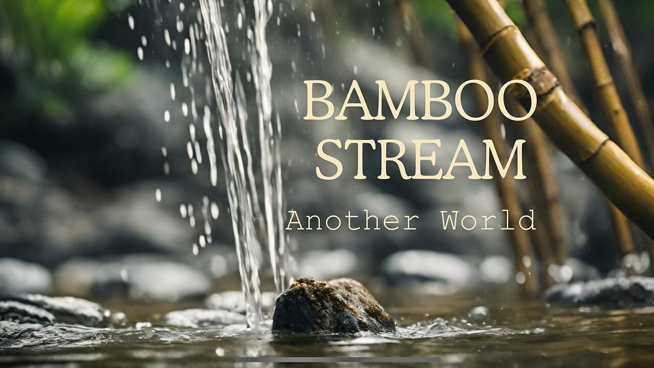 Bamboo Stream | Quiet tranquil trickling water for relaxation