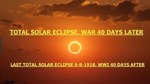 Total Solar Eclipse, 8/21, War Starts 40 Days After, Hawaii Hands Out Emergency Prep Packs