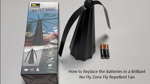 How to Replace the Batteries in a Brilliant No Fly Zone Fly Repellent Fan