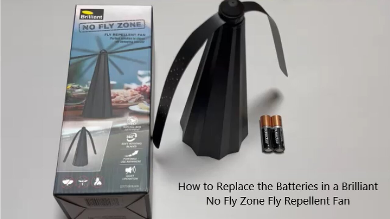 How to Replace the Batteries in a Brilliant No Fly Zone Fly Repellent Fan