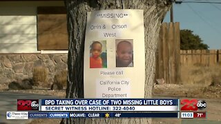 BPD taking over case of two missing boys out of Cal City