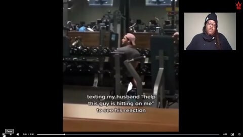 What Would You Do? Chick Tricks Her Boyfriend Into Thinking A Big Guy Was Hitting On Her At The Gym!