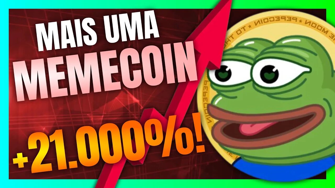 Conheça a PEPECOIN, a nova MEMECOIN que se valorizou 21.000% em POUCOS DIAS