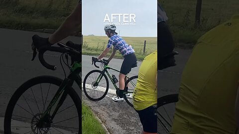 BEFORE & AFTER Cycling Edition #shorts