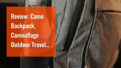 Review: Camo Backpack, Camouflage Outdoor Travel Laptop Backpack for Travel Accessories, Lightw...