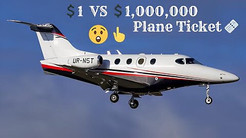 $1 VS $1,000,000 Plane Ticket