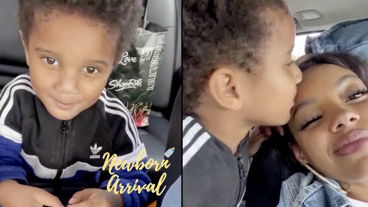 Fetty Wap & Lezhae Lowder's Son ZaZa Gives Mommy A Kiss For Tying His Shoe! 😘