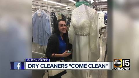 Owners of San Tan Dry Cleaners open their doors, apologize to customers