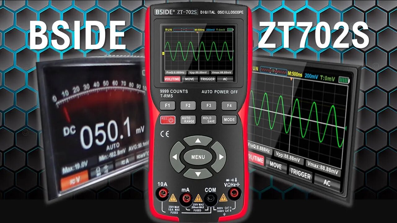 Osciloscópio e Multímetro de alta qualidade a preço incrível, apresentamos o ZT702S