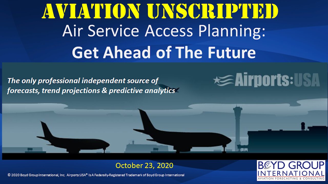 Air Service Access Planning: Getting Ahead of the Future