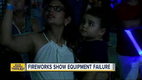 Channelside fireworks show equipment failure cuts show short