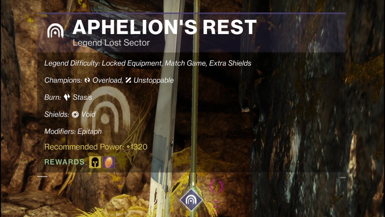 Destiny 2, Legend Lost Sector, Aphelion's Rest on the Dreaming City 10-20-21