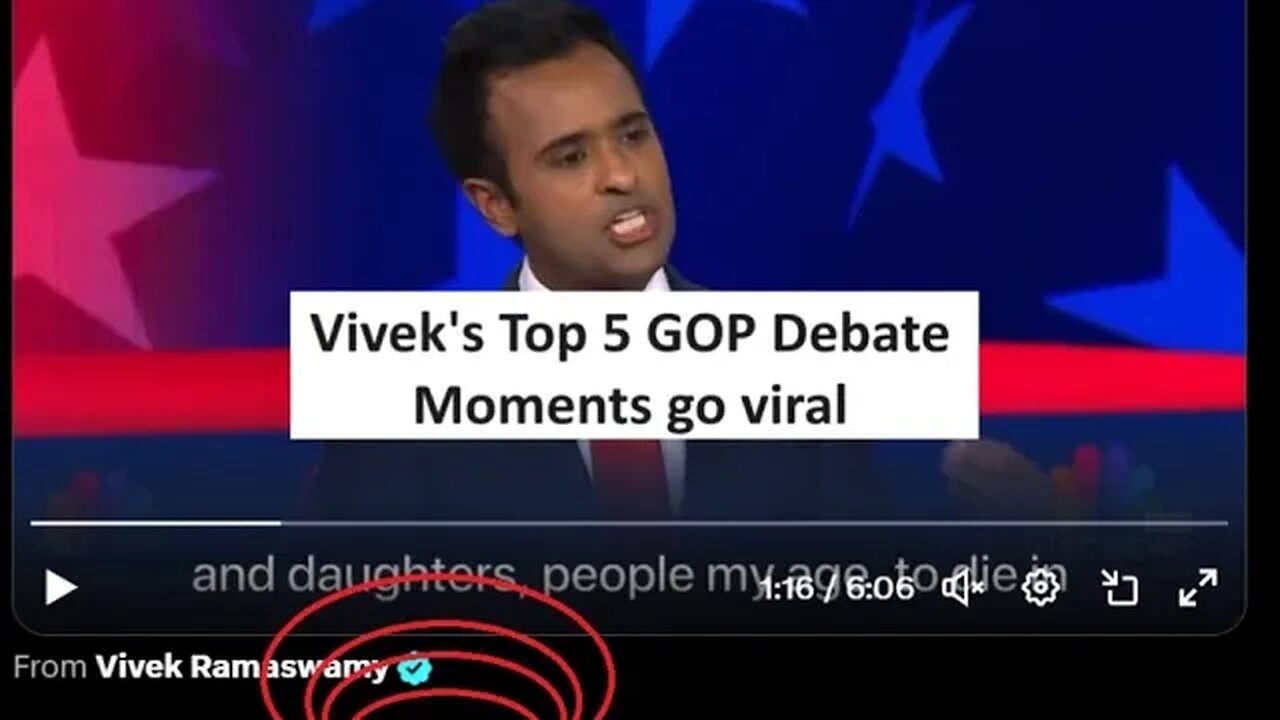 Vivek Ramaswamy GOP Debate Nov 8th Top 5 Highlights-no video