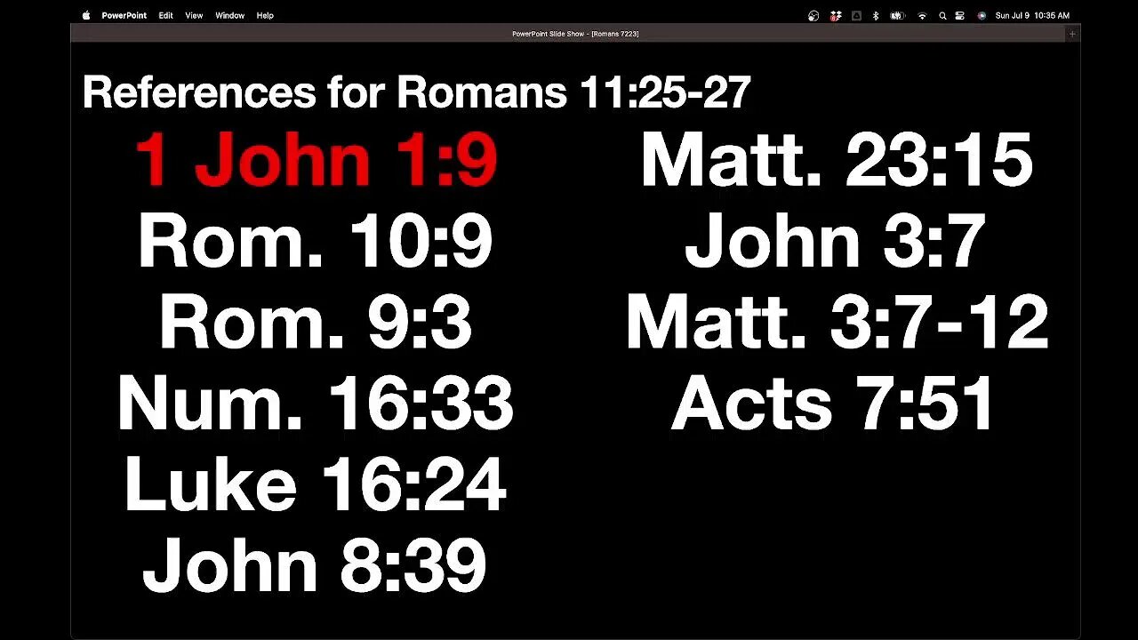 SS (Romans 11:25-27) 7/9/23 AM