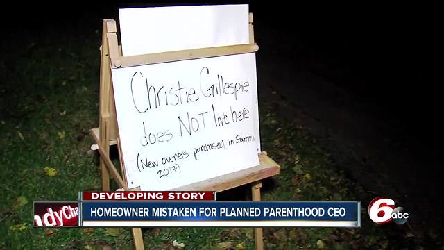 Group protests outside of home mistaken for residence of Planned Parenthood CEO