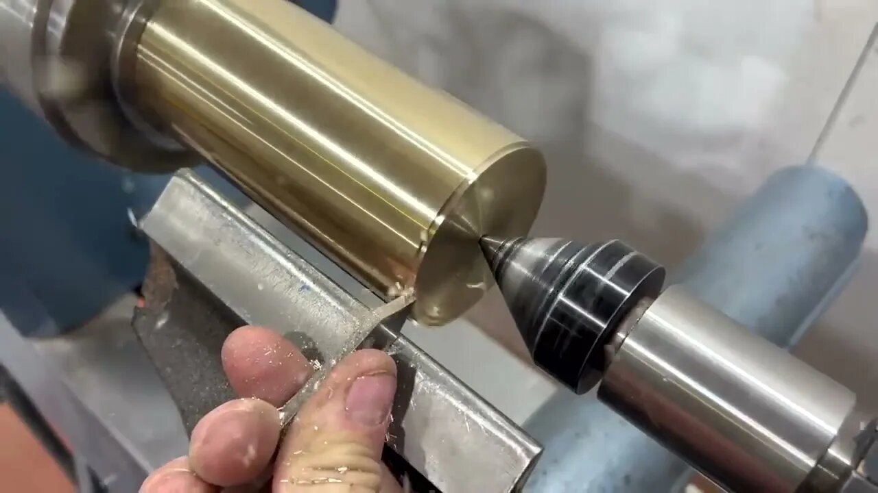 Woodturning - I Turned Solid Brass On A Wood Lathe !!-2