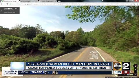 Teen dead in head-on crash in AACO