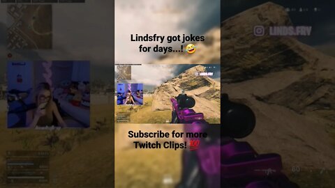 Lindsfry does a good job keeping the squad focused. 🤣 #shorts #warzone