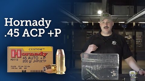 Clear Impact Gun: Hornady .45 ACP + P Ammunition