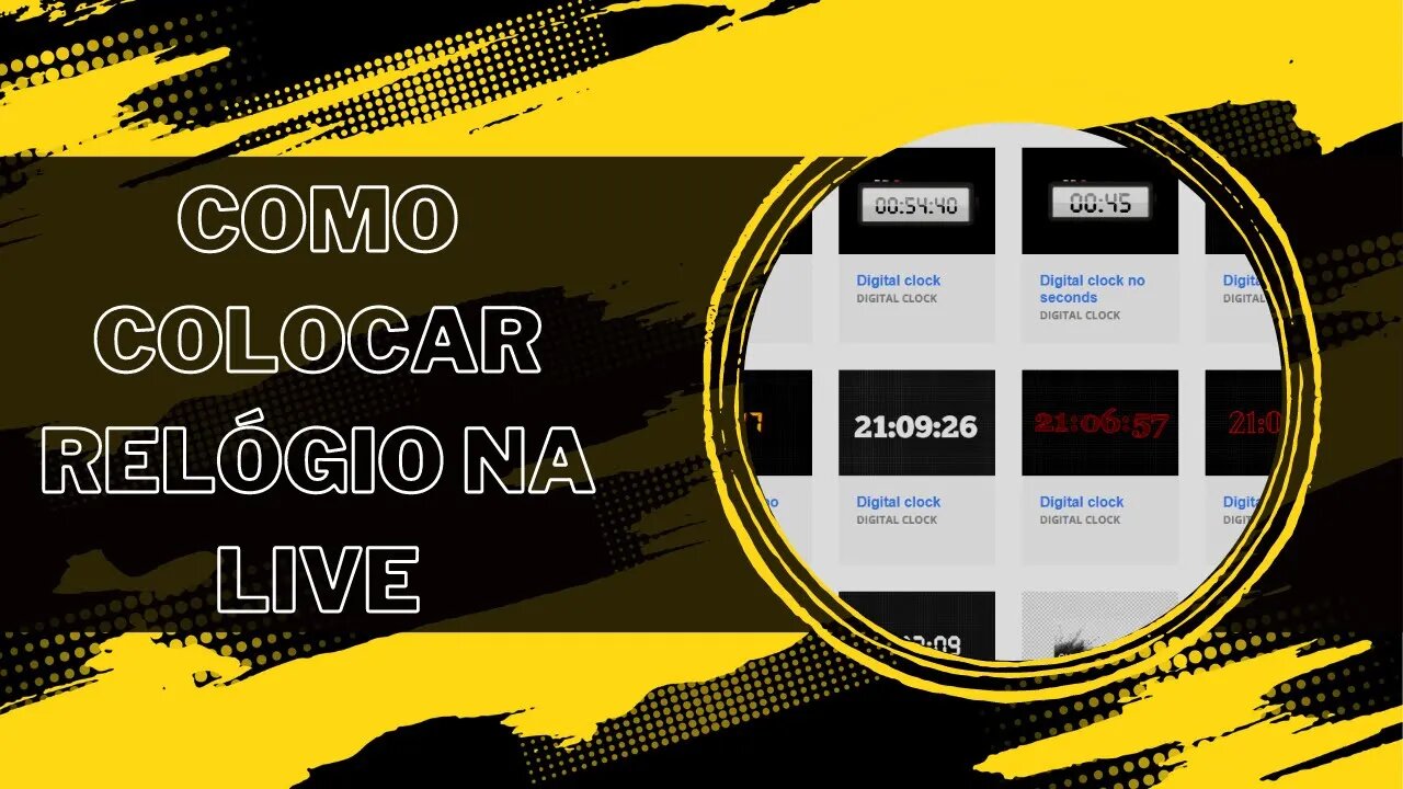 COMO COLOCAR RELÓGIO NA LIVE/OBSTUDIO/TIKTOKSTUDIO